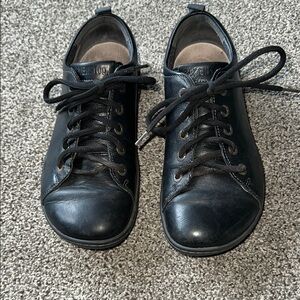 BIRKENSTOCK Islay leather tie shoe Size 37 black